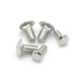 OEM plain M4 M5 M6 stainless steel square head carriage bolt